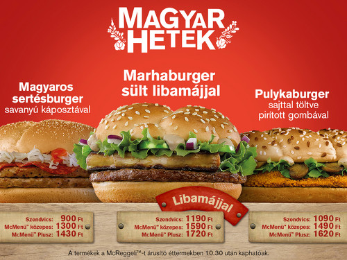 McDonalds Magyar hetek