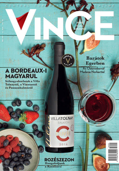 Vince magazine cover 2018 máj
